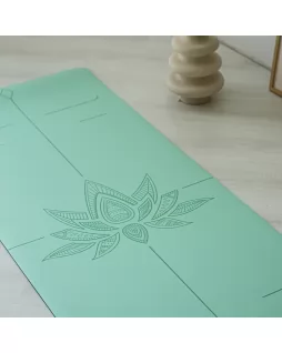 Коврик для йоги — Lotos Mint, с уроками от Елены Маловой
